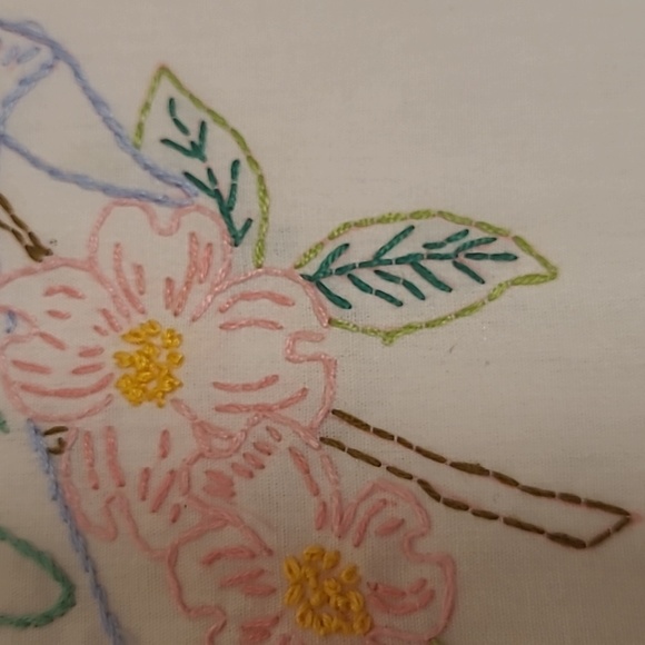 Vintage Hand Stitched Virginia State Bird & Flower - Picture 9 of 15